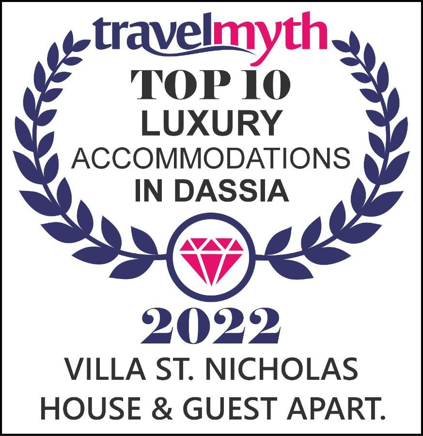 Villa St Nicholas House With Private Heated Pool Дассия Экстерьер фото